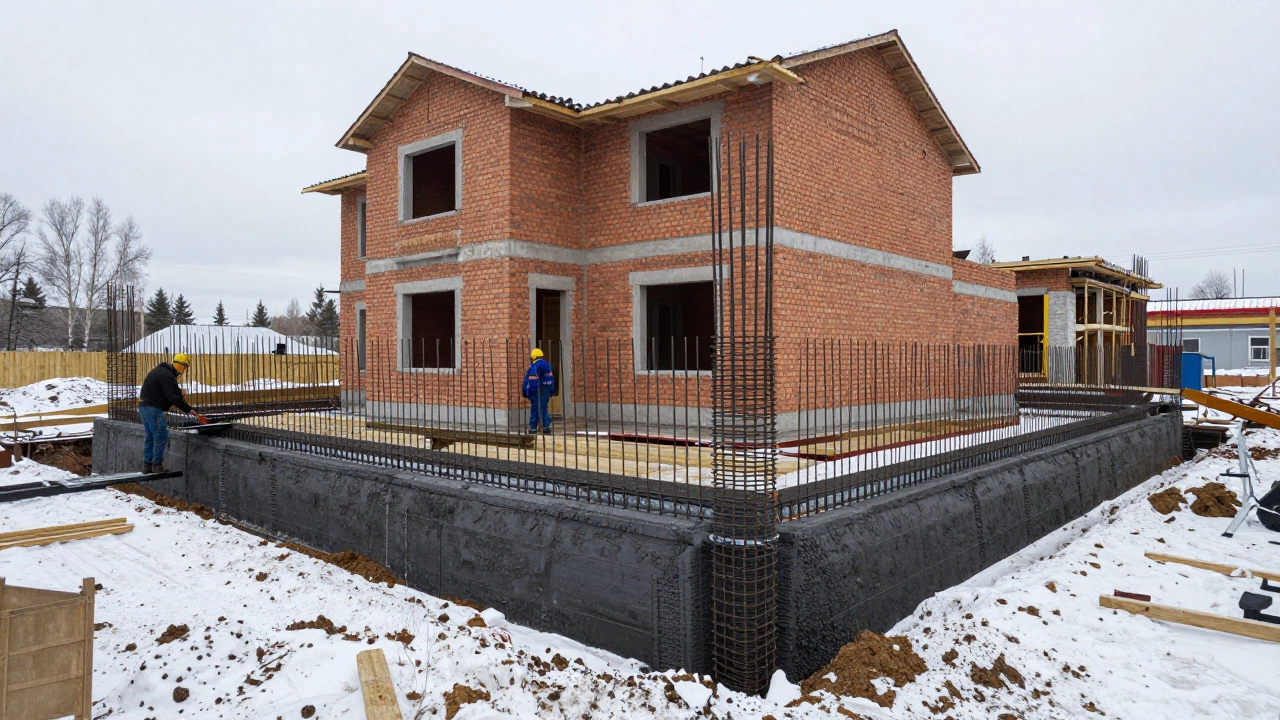 Какой фундамент выбрать для двухэтажного кирпичного дома: лучшие варианты и расчеты