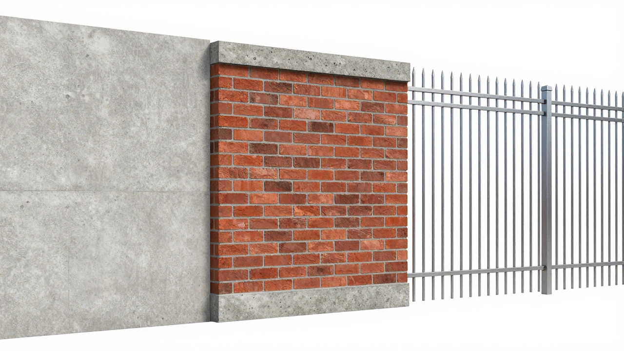 Сравнение трех самых надежных материалов для забора: бетон, кирпич и металл